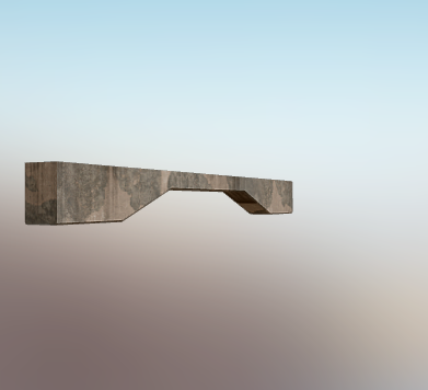 Image of a concrete column support