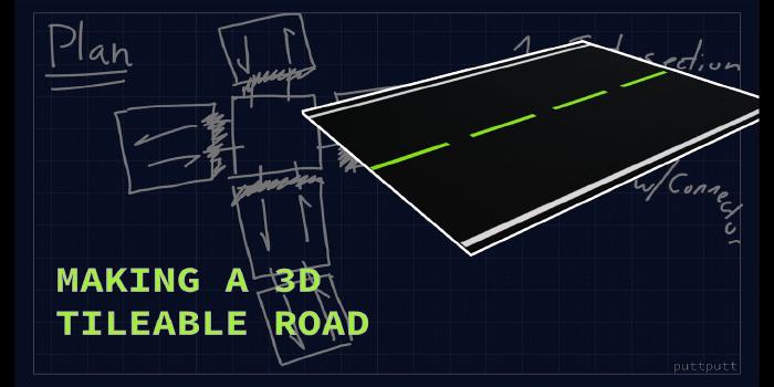 Making a 3D Tileable Road in Blender, Mixer2020 and Unreal Engine